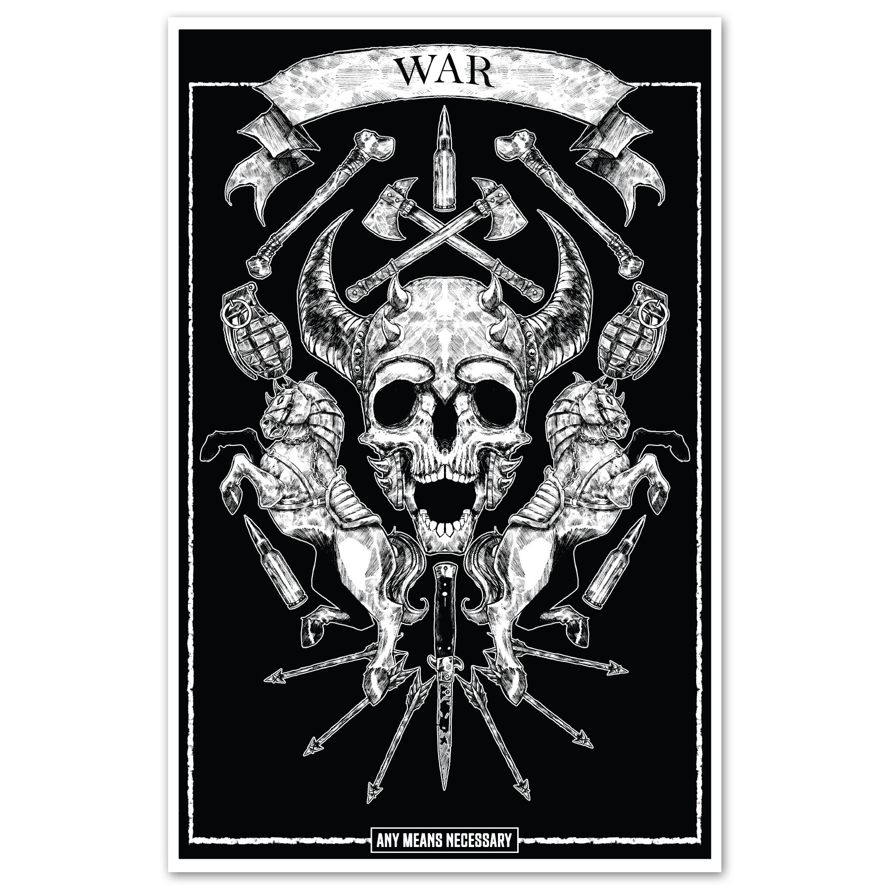 4 Horsemen War Print